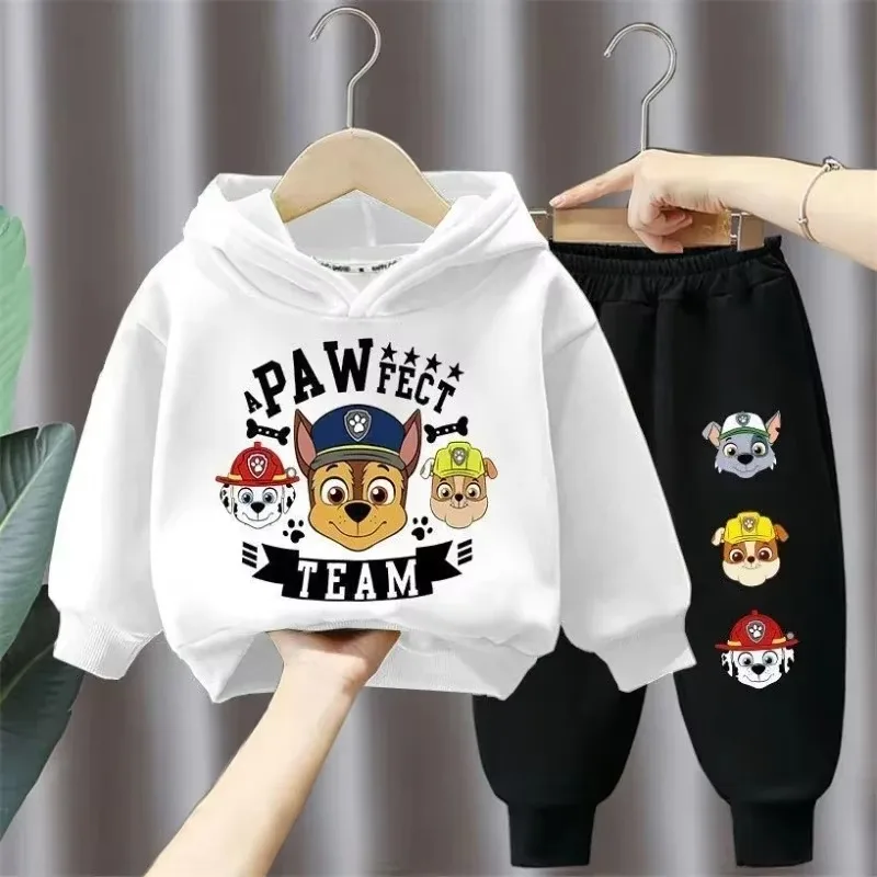 PAW Patrol Autumn Long Sleeved Pullover Long Pant Two Piece Suit for Children Clothing Suits Boys Sweatpant Sets Kids Tracksuit kids clothing set