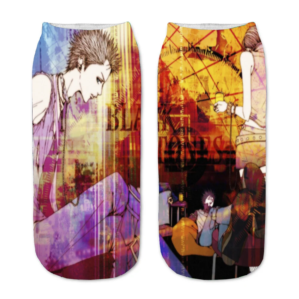 

Teenager Short Sock Kawaii Ankle Socks Anime NANA 3D Printed Cartoon Straight Socks for Men Women Ankle Sock