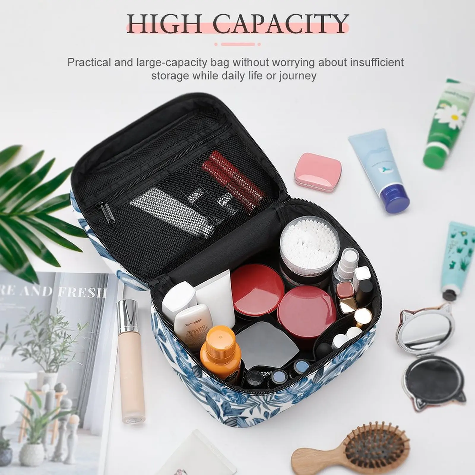 Travel Cosmetic Bags Women Toiletries Organizer Large-Capacity Travel Cosmetic Bag Waterproof Female Storage Make up Cases