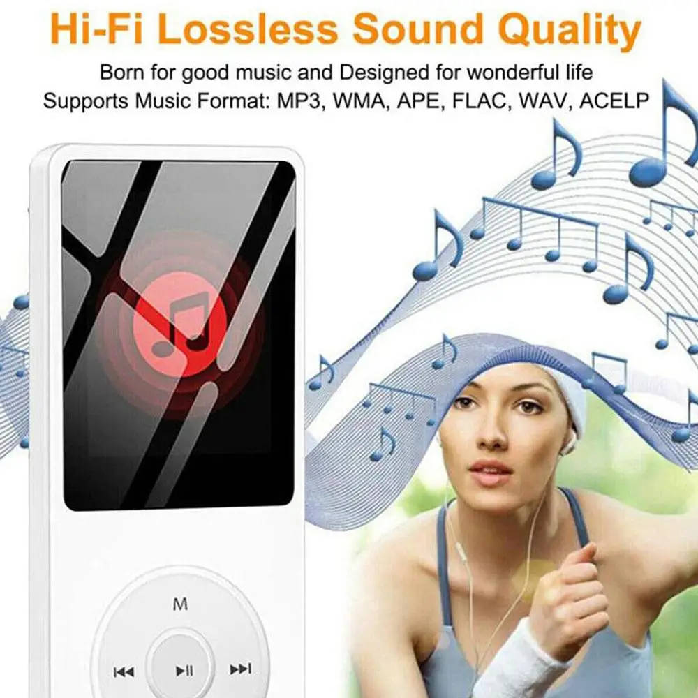 MP4/MP3 Player Bluetooth Portable MP3/MP4 Student Walkman E-book Player Recorder Playback MP4 Playback Audio Audio Music Fo V3R8 images - 6