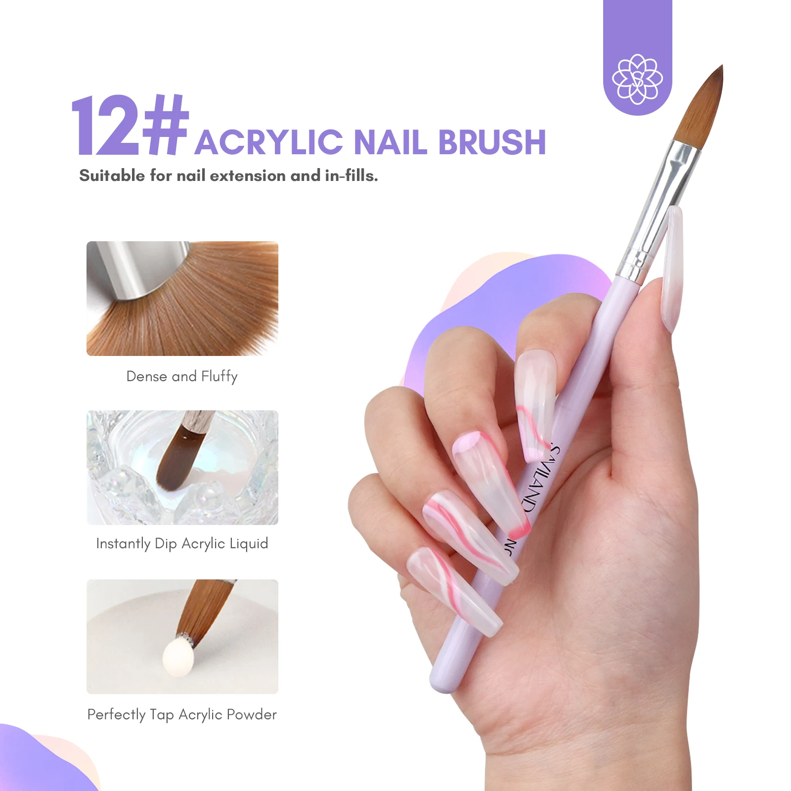 Nail Acrylic Liquid Nail Kit Manicure Tools Nail Tools Saviland Nail Acrylic Liquid Set Nail Crystal Liquid with Pen Cup For Nails Extension Carving Beginner Tool Kit