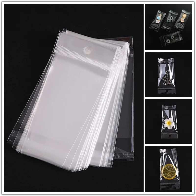 

Transparent Self Sealing Small Poly OPP Plastic Bags Jewelry Gift Packing Self Adhesive Cookie Candy Packaging Cellophane Bag