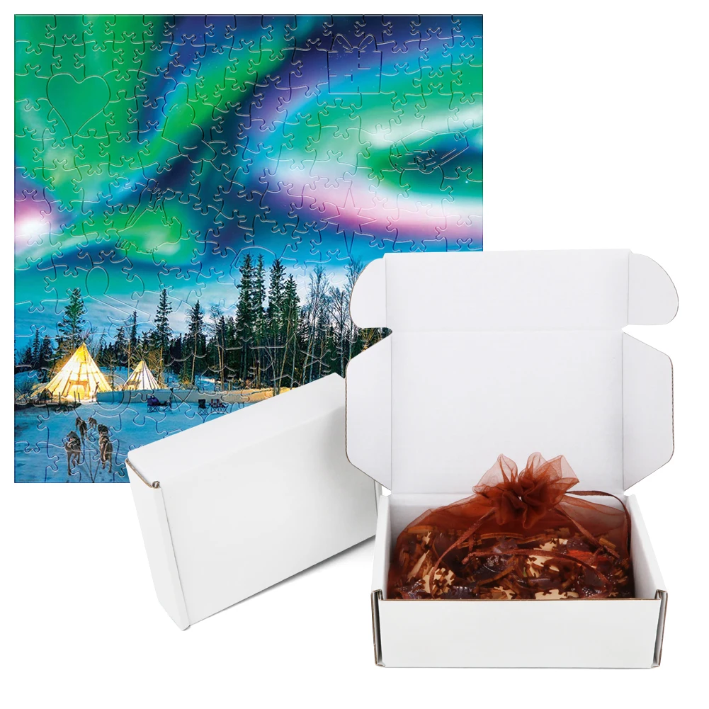 Northern Lights Wooden Jigsaw Puzzle Party Toys For Adults Kids Wood Puzzles Home Decoration Board Game Wood Scenery Puzzle Toy 5