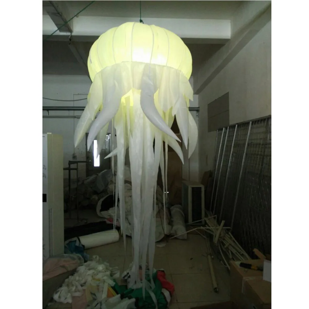 Giant Inflatable Led Jellyfish Hanging Lighting Medusa Balloon Inflatable Octopus Tentacles For Party Decoration 3