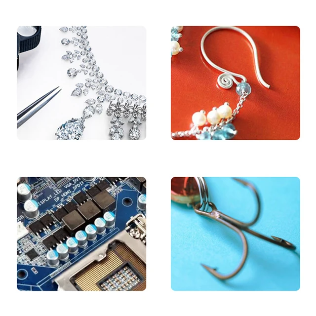 Small Pliers Stainless Steel Tong Head Jewelry Pliers Making Tool DIY Multi-purpose Tool Pliers Round Needle Nose Pliers Parts 6