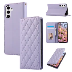 Elegant Magnetic Leather Wallet Phone Case - Premium Faux Leather Design with Card Slots and Secure Closure - Samsung A53 (5G) (Purple)