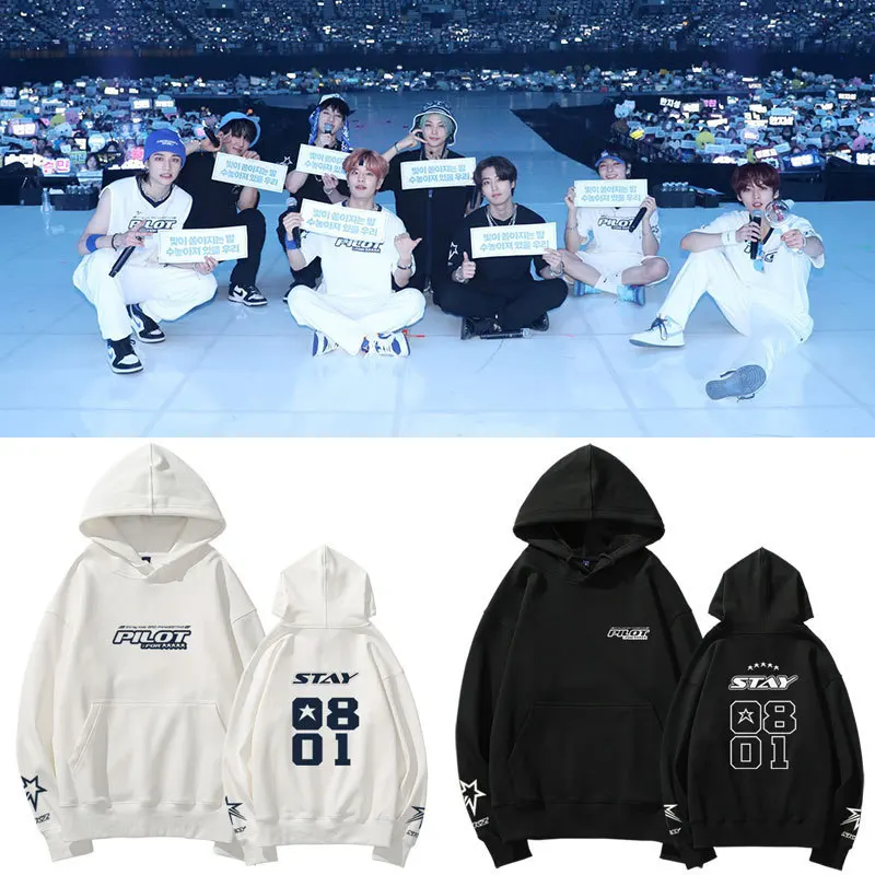 

Stray Kids Hoodies 3RD FM Pilot For 5 Star Same Hoodie Women Men Fashion Korean Autumn Sweatshirt High Quality Kpop SKZ Clothes