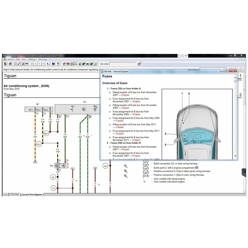 2024 Elsawin 6.0 + ET KA 8.5 Group Vehicles Electronic Parts Catalog Support ForV/W+AU//DI+SE//AT+SKO//DA Auto Repair Software