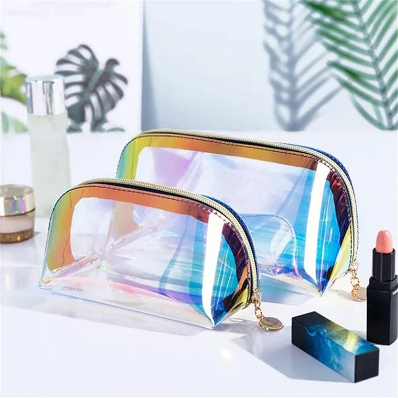 

PVC Women Travel Transparent Storage Bag Toiletries Organize Waterproof Cosmetic Bag Portable Female Makeup Wash Bag Pouch