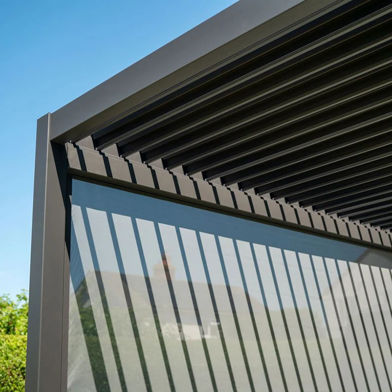 3x3m Bioclimatic Aluminum Pergola with Manual Louver 5