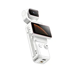 8K Handheld Pocket Action Camera with HD Rotating Screen & Wi - Fi Transfer (White)
