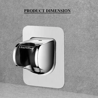 ที่ยึดฝักบัวติดผนังแบบกาวเหนียวแน่น 1 ชิ้น วัสดุ ABS กันน้ำ ปรับได้ ติดตั้งง่าย 2