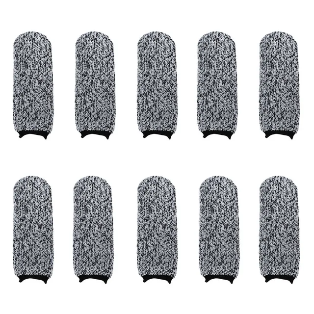 10Pcs Gloves inger Protection 5-level High Performance Anti Cutting Polyethylene fiber Finger Gloves in Kitchen Outdoor Work 6