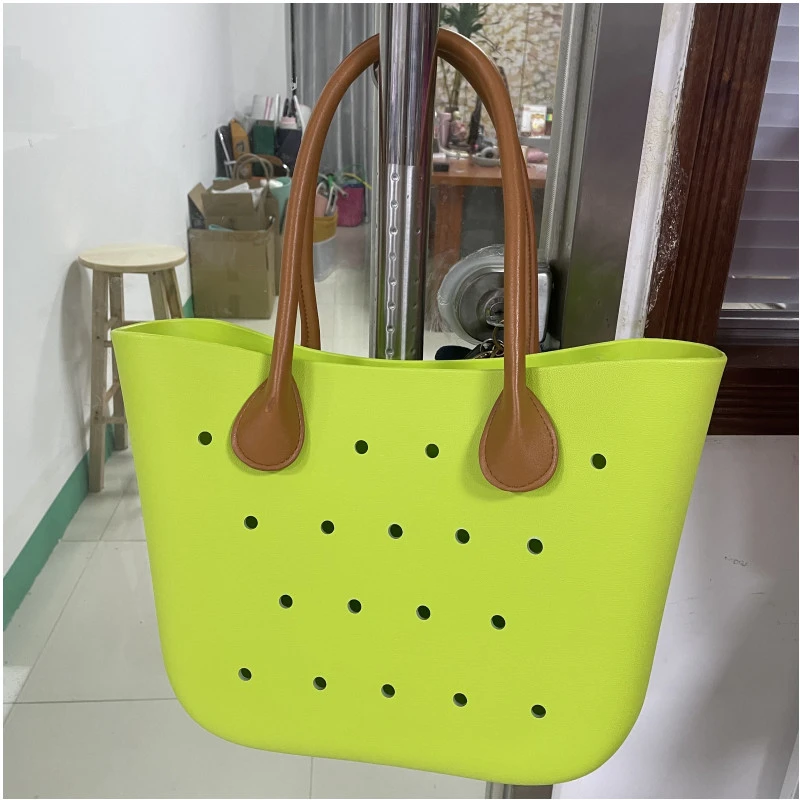 fontein de sneeuw Allerlei soorten Groothandel Vrouwen Strand Waterdichte Tassen Custom Zomer Rubber Totes  Grote Mode Eva Plastic Siliconen Tas Met Gaten| | - AliExpress