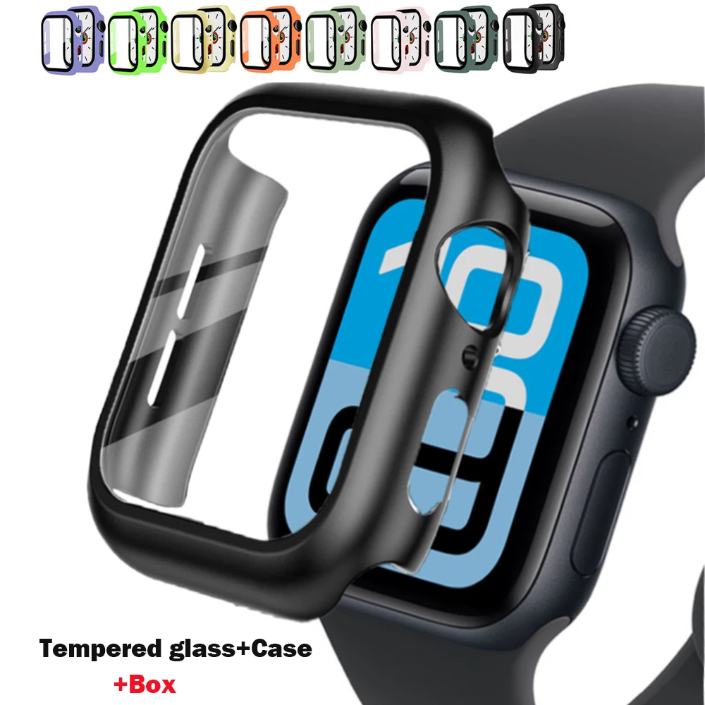 Apple Watch Matte Hard Bumper with Tempered Glass Screen Protector - 2025 Edition