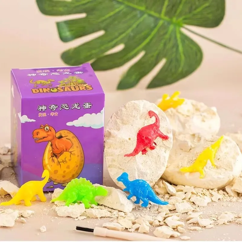 Dinosaur Eggs jurassic Park Tyrannosaurus Model Toys Scientific Mining Dinosaur Archeology Digging  Educational Toys For Kid Boy 3