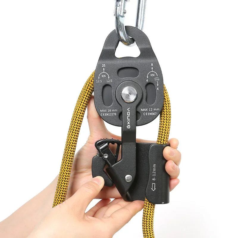 XINDA Professional Lift Weight Pulley Device Rescue Survive Gear outdoor rock climb high altitude Heavy transport climbing pulley