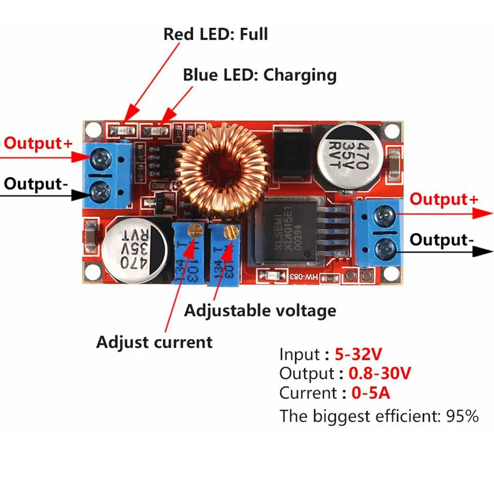 Lithium Battery Step Charging Board | Xl4015 Step Charge Module ...