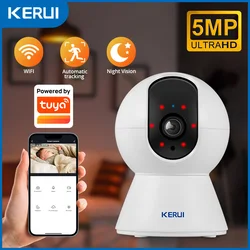 Advanced 5MP 4K Smart Indoor Wireless Security Camera with AI Human Detection and Auto Tracking - 8MP With 128G