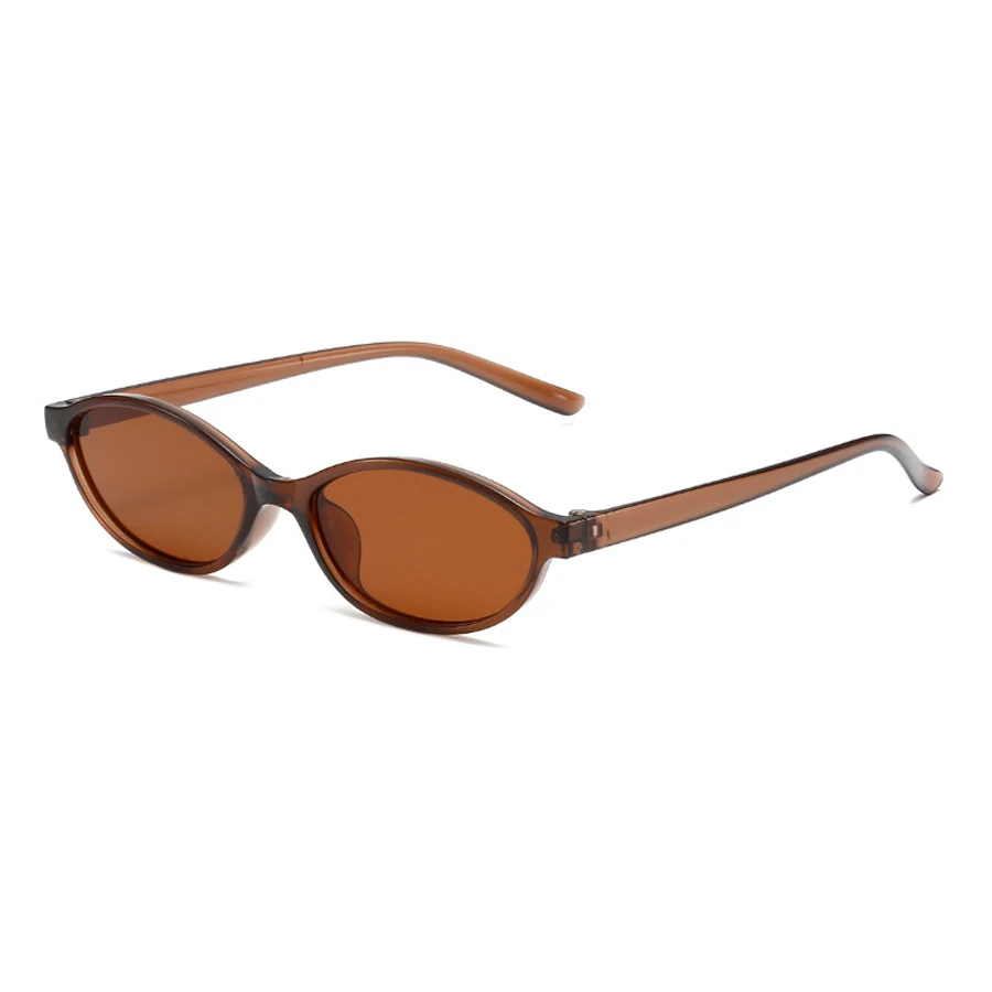 Retro Oval Frame Sunglasses Fashion Personalized Trendy Small Frame Sunglasses Punk Cat Eyes Sunshade Sun Protection Glasses 3