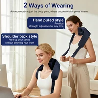 Strong 10-Heads Hand Pinching Neck And Shoulder Massager Wireless Trapezius Back Waist Neck Cervical Kneading Massage Shawl 6