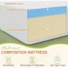 12 Inch Twin Mattress, Gel Memory Foam Twin Size Mattress, Pressure Relieving, Cooling Gel Foam, Twin Mattress in a Box, White 3