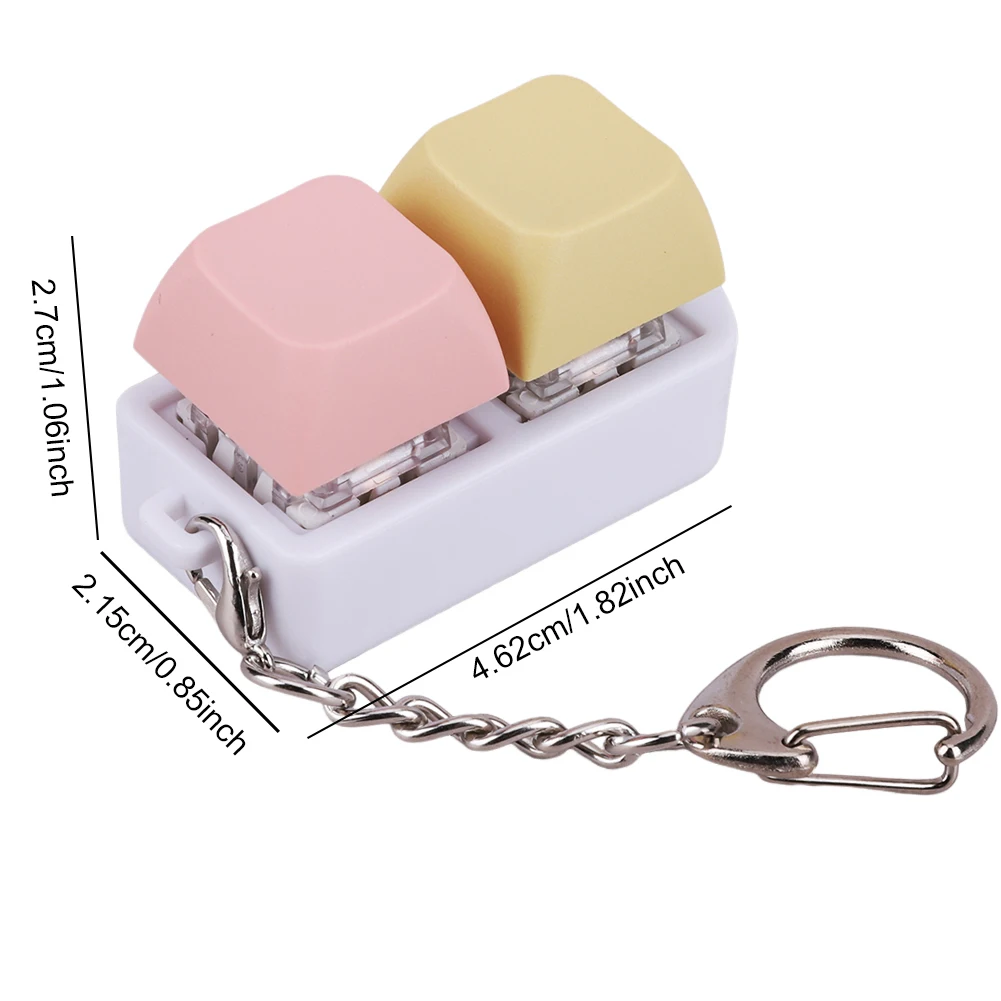 Dual-Key Mechanical Fidget Clicker for Anxiety Relief and Stress Decompression