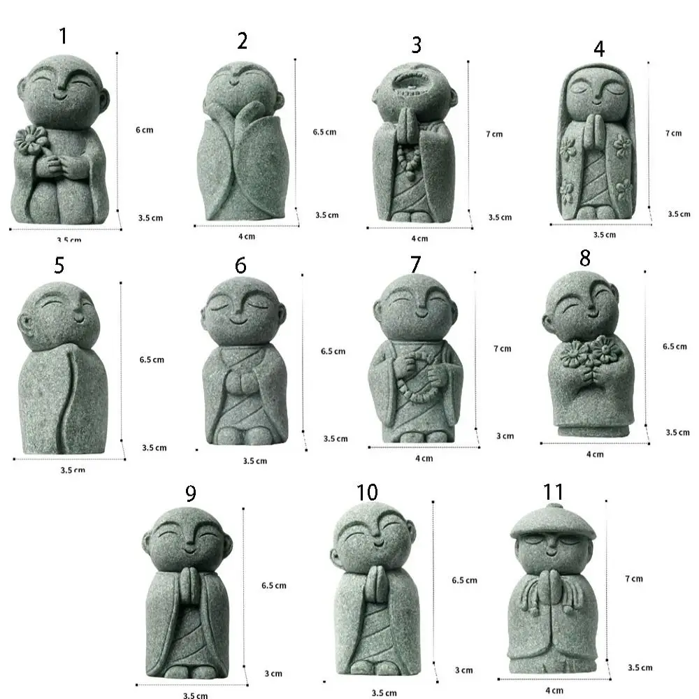 Garden Decoration Buddha Stone Statue Little Buddhist Monks 6