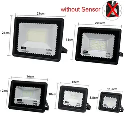 Enhanced Outdoor Motion Sensor LED Floodlight - Waterproof Security Lighting - 100 W (No Sensor)