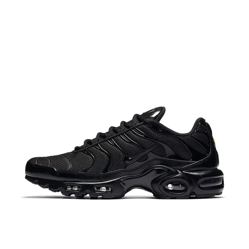 thumbnail image 1 of Nike Air Max Plus - Zapatillas de running para hombre, informales, cómodas, ligeras, transpirables, antideslizantes y acolchadas, color gris y negro, 1 of 5