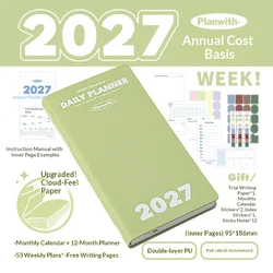 Introducing Our Premium 2027 Daily Planner: Elegant 12 - Month Schedule Organizer - WEEK (E)