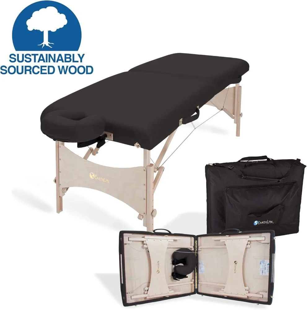 EARTHLITE Portable Massage Table HARMONY DX &ndash; Foldable Physiotherapy/Treatment/Stretching Table, Eco-Friendly Design