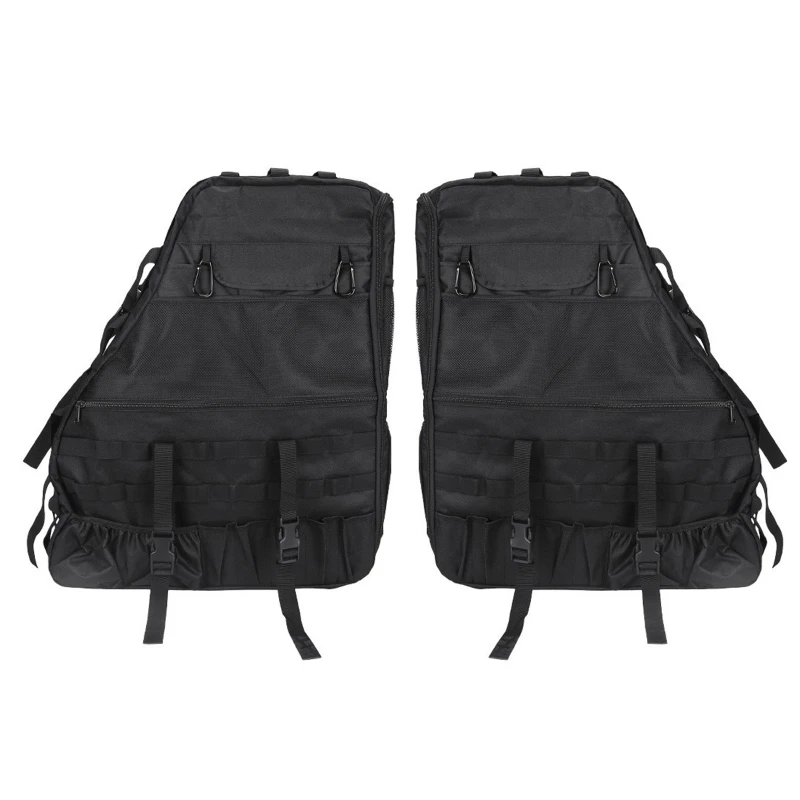 

Black Trunk Storage Bag with Multi-Pockets Tool Kits for Wrangle JK TJ L Cargo Cage for Two / Four -Door