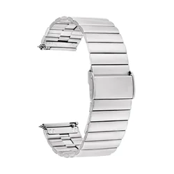 Elegant Stainless Steel Quick Release Metal Strap, 20mm/22mm - 22mm (Silver)