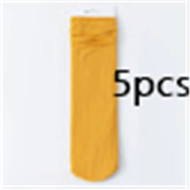 5 Paar/Set Damen Bunte Lose Nicht-Pillingende Stricksocken Dünne Frühling-Sommer Damensocken Japanische Mode College Nylonsocken – Detail 12