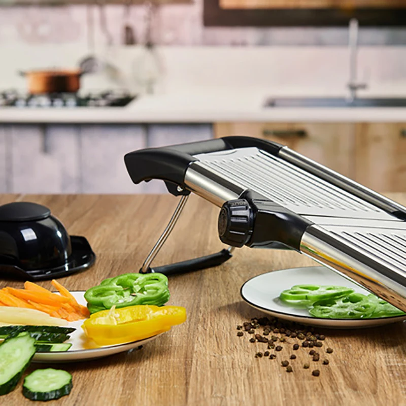 304 Stainless Steel Mandoline Professional Vegetable Slicer Adjustable Cutter Vegetable Grater with Blades Kitchen Accessories