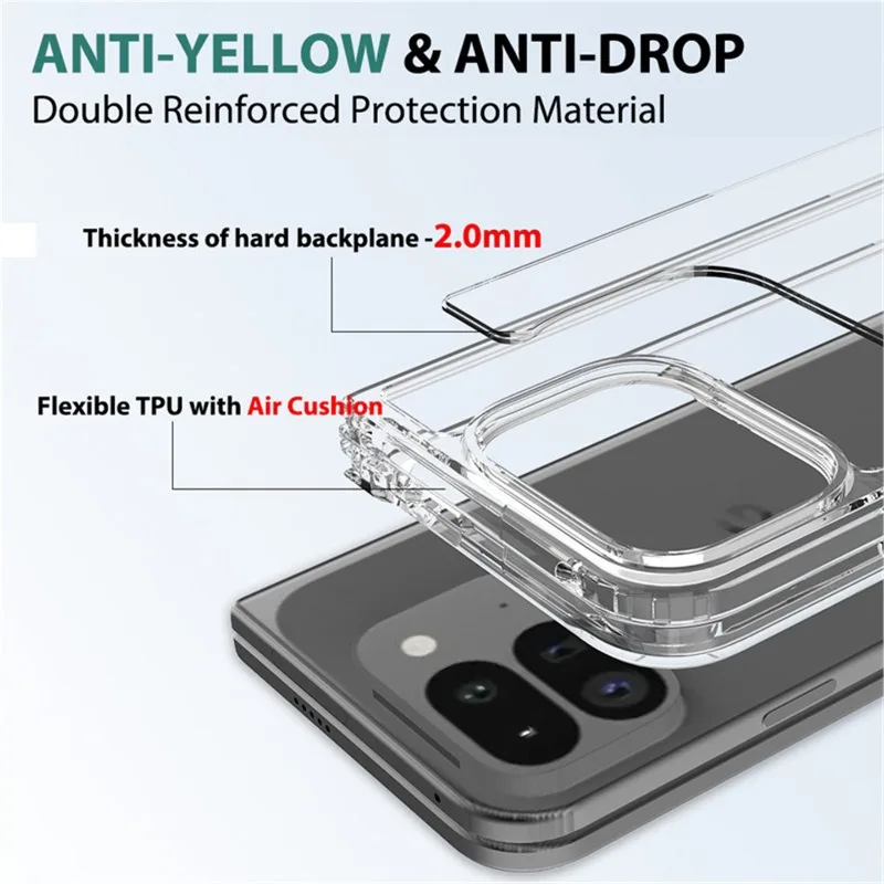 Ultra-Thin Transparent Skin-Friendly Acrylic Phone Case - Shockproof Cover