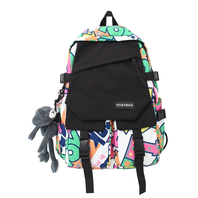 Lovers Hip hop Backpacks Large Capacity Nylon Leisure Or Travel Bags