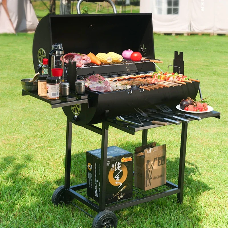 アウトドア用品まとめ売り！ポータブルエアマットレス　シュラフ　BBQグリル　鍋他 Folding-Gas-BBQ-Grill-Portable