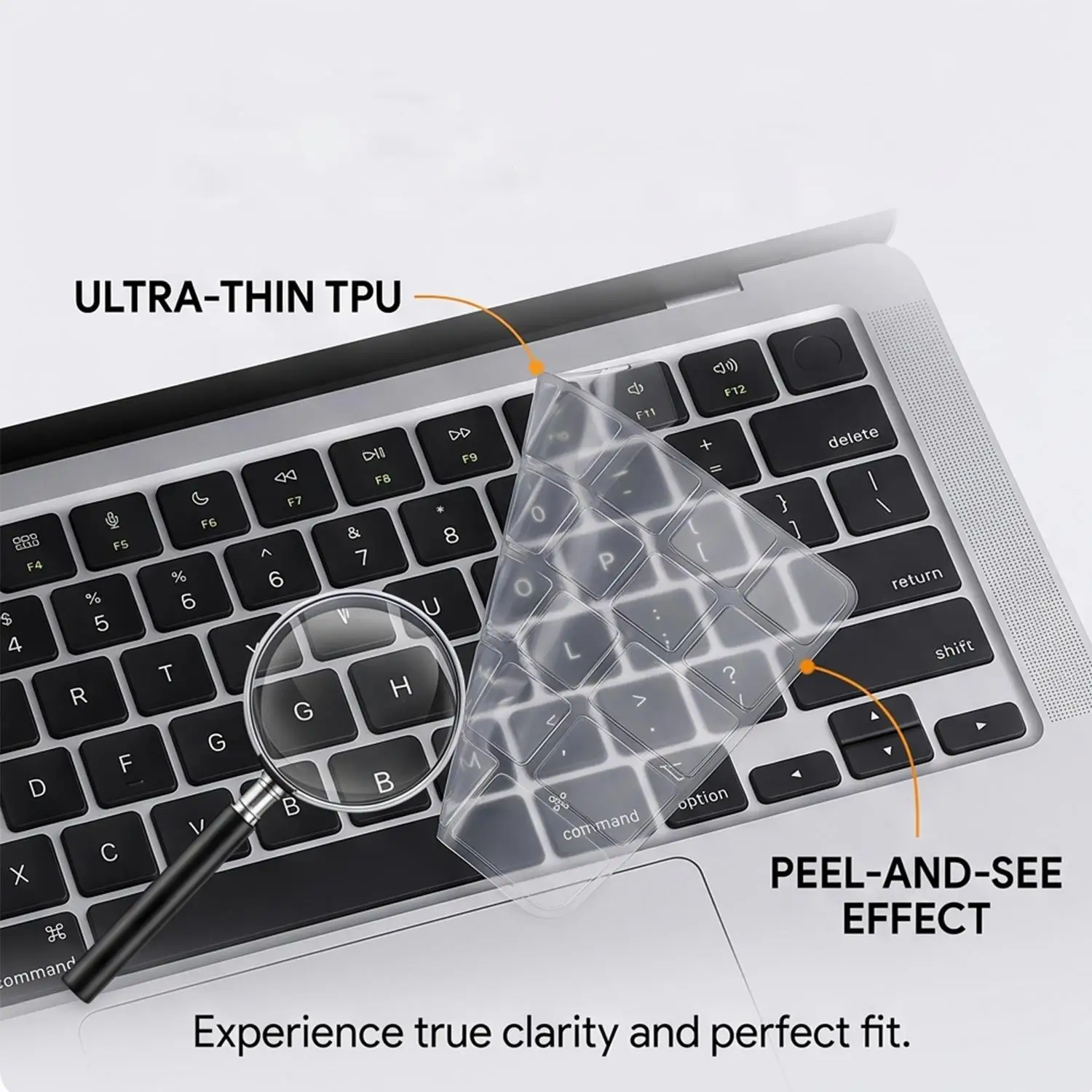 Ultra-Thin Keyboard Protector for 13-Inch Laptops - US Layout