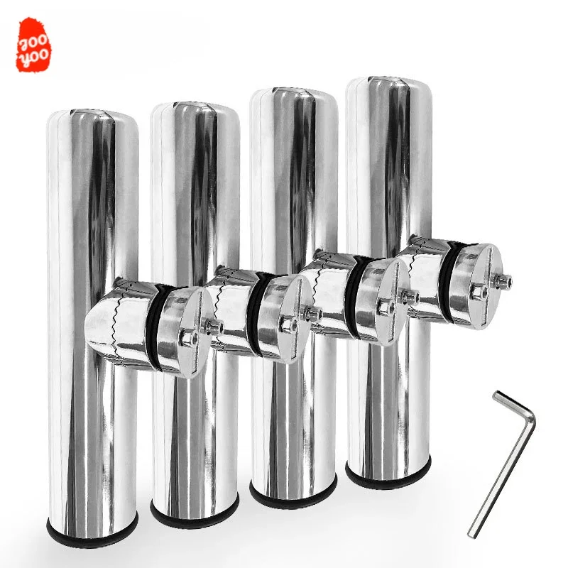 Fishing Rod Holder Stainless Steel Fishing Rod Racks Bracket Hardware Stainless Steel Accessories Supplies 1PC