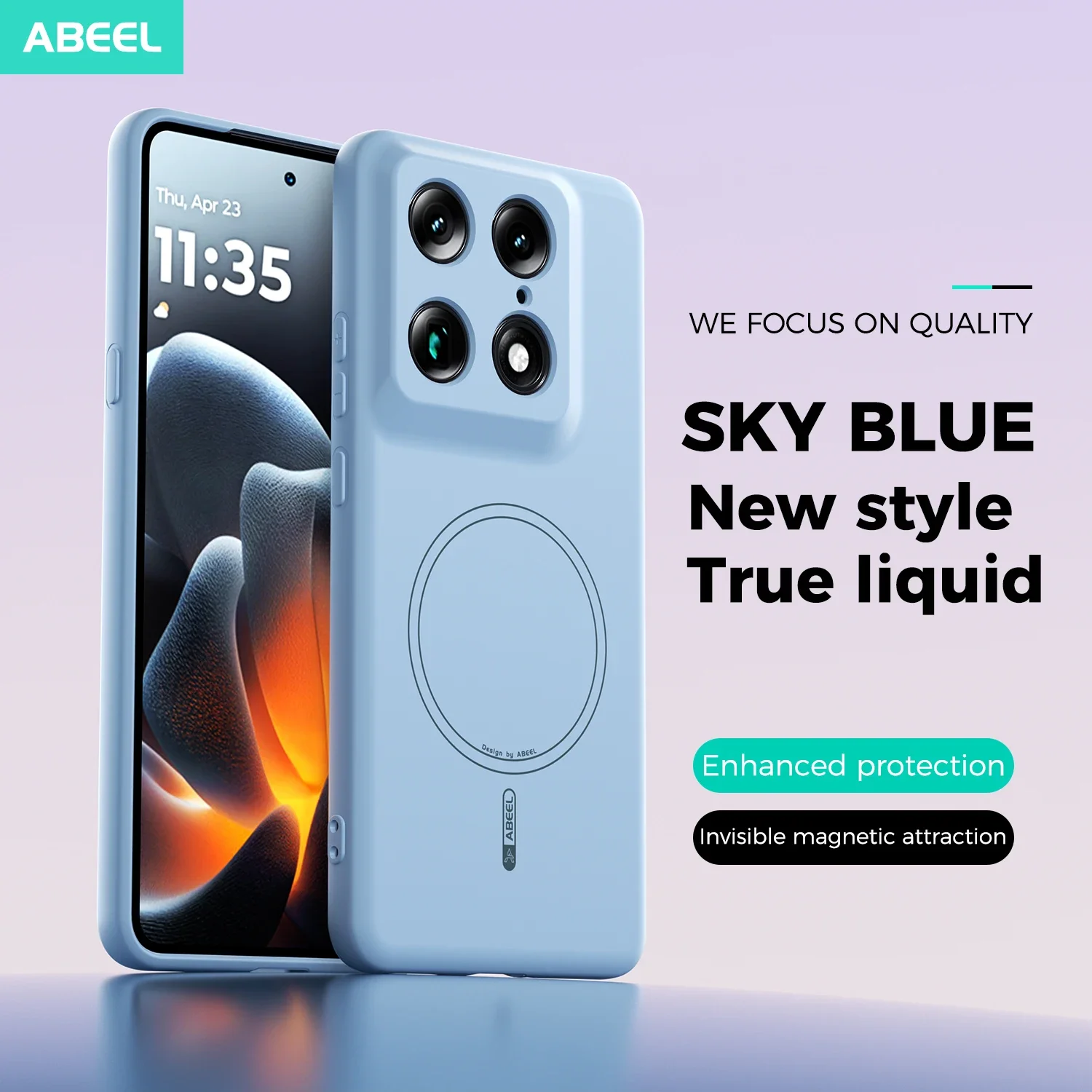 Luxury Liquid Silicone Back Cover Case - Premium Quality and Wireless Charging Support