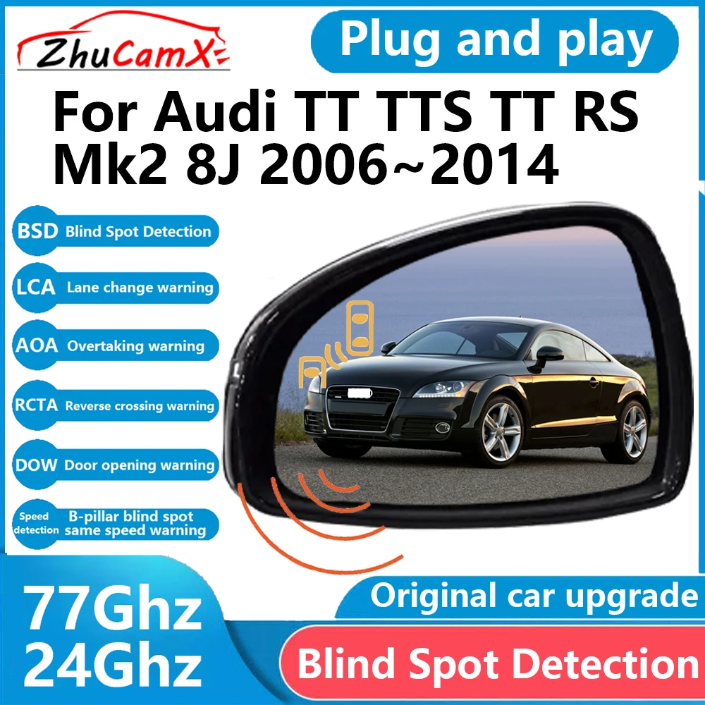 ZhuCamX for Audi TT TTS TT RS Mk2 8J 2006&ndash;2014 BSD Blind Spot Detection Sensor Radar Driving Warning System Plug and Play