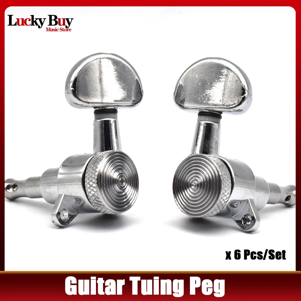 

1 комплект резьбовых втулок для электрогитары, хромированный зажим, струнный гитарный тюнер, тюнер для тюнинга, насадка для гвоздей