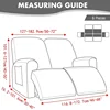 1/2/3 Seater Solid Color Elastic Recliner Sofa Cover Stretch Spandex  Armchair Covers Removable Couch Slipcovers Home 3