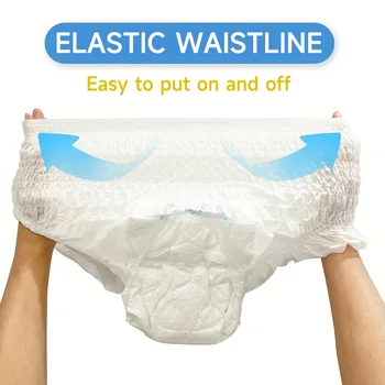 10pcs Absorbent Adult Diaper Disposable Nursing Pad Protective Underwear Incontinence Postpartum For Women Man Patients Elderly 1