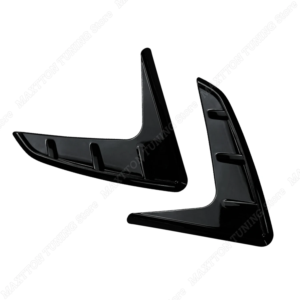 BMW 3 시리즈 G20 G21 318i 320i 330i M340i M340d 2019-2025 글로스 블랙 자동차 외부 사이드 바디 에어 아울렛 커버 펜더 트림