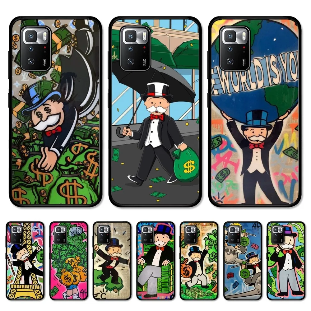 

Cartoon Dollar Monopolys Phone Case For Redmi Note 4 X 5 A 6 7 8 Pro T 9 Pro 9S 10 Pro 11 Pro 11S 11Epro PocoM3pro