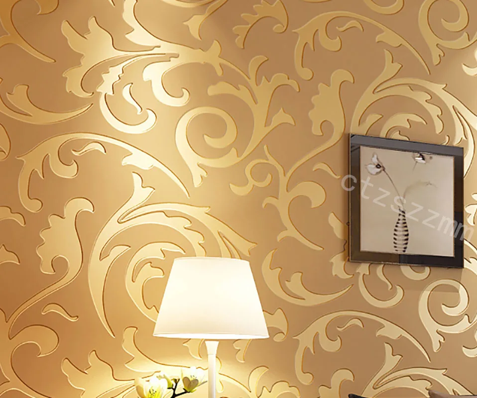 3DGreyVictorianDamaskEmbossedWallpaperRollHomeDecorLivingRoom