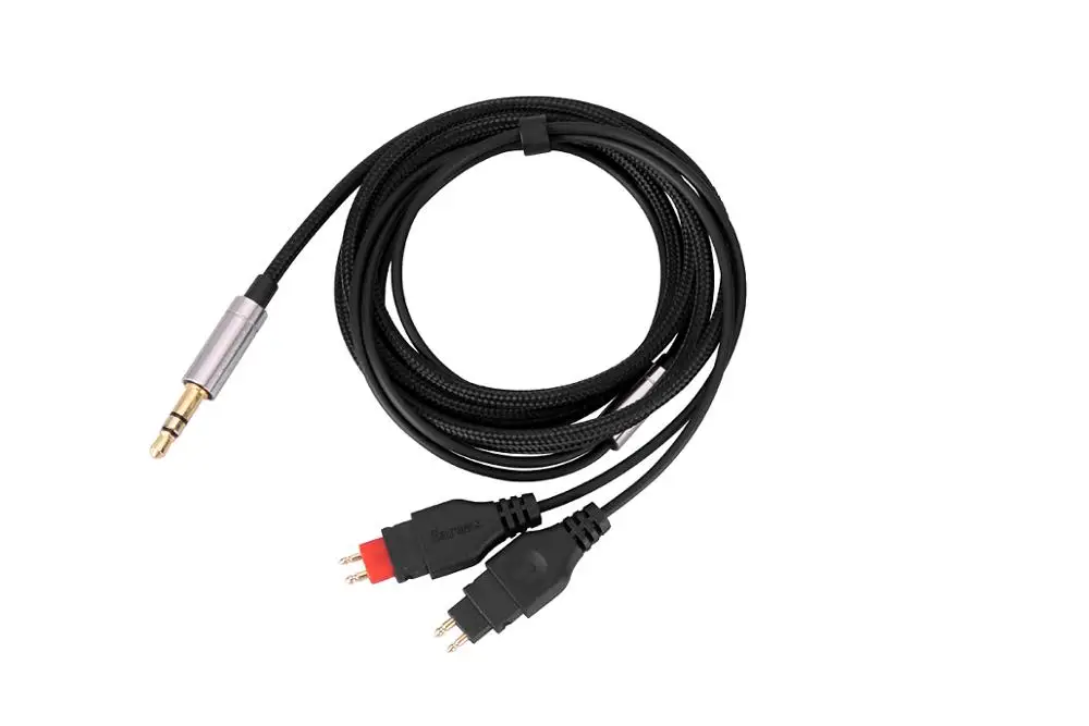 Nuovo Cavo Audio Occ In Nylon Nero Per Sennheiser Hd25 Hd 25 Plus Hd25 Ii Hd25-1 Ii Hd 25-C Ii Hd25 Light Hd25Sp Spii Cuffie